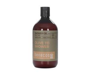 benecos Bio - Gel doccia 2 in 1 Bio Olive Pelle & Capelli - Prodotti, non arrossati, vegani, plastica riciclata