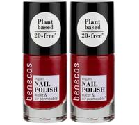 Benecos - natural beauty 94731 - Smalto rosso ciliegia, 5 ml (Confezione da 2)