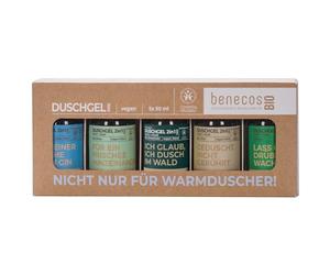 BenecosBIO - Mini set non solo per doccia calda, vegano, plastica riciclata