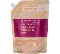 benecos Bio - Sacchetto di ricarica shampoo volume uva biologica - Gira il volume - vegano - plastica riciclata