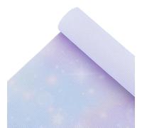 BENECREAT 0.5 x 1.5 m 14CT Tessuto Aida, Tessuto per Ricamo a Punto Croce per Progetti Artigianali Come Ricamo, Cucito Motivi Stampati con Cielo Stellato