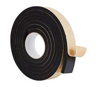 BENECREAT 1 Rotolo 3m Nastro Adesivo in Schiuma Eva Nastro Sigillante in Schiuma Nera 35x3mm Alta Densità per Porte, Finestre e Mobili