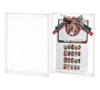 BENECREAT 10 PCS Scatola Rettangolare in Plastica Trasparente in PVC 20x14x1,8cm Scatole Regalo per Matrimonio Biscotti per Feste di Compleanno Cioccolato, Decorazione Domestica