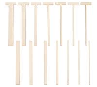 BENECREAT 14 PZ Strumenti per Legatoria in Legno, Utensili Manuali in Legno, Bordi Lunghi, A Forma di T e Dritti, per Libri con Dorso, Costruzione A Doppia Copertura, Copertine degli Album