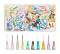 BENECREAT 160 aghi per siringa con punta smussata da 3 cm, 10 diversi spessori, aghi erogatori con chiusura per il riempimento di inchiostri e siringhe E-Liquid