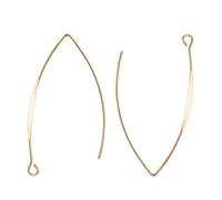 BENECREAT 20 PCS Ganci per Orecchini placcati 18K Oro Accessori in Ottone Dorato per Gioielli Artigianali