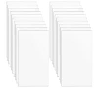 BENECREAT 20 PCS Pannello Acrilico Rettangolare 3mm di Spessore Piatto Acrilico Trasparente 90x50mm per Cornice per Foto, Segni da Tavolo, Calligrafia e Pittura