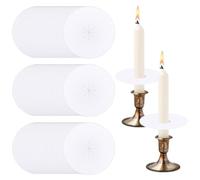 BENECREAT 200 Portacandele di Carta, Protezioni Antigoccia per Candele Da 76mm di Diametro, Coperture Protettive per La Veglia Commemorativa Della Vigilia di Natale A Lume di Candela