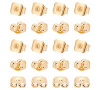 BENECREAT 24 PCS Orecchini a Bottone Placcato in Oro 18K Accessori per Orecchini a Forma di Farfalla (6x4.5x3.5mm)