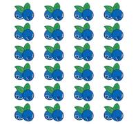 BENECREAT 24 toppa Termoadesiva A Forma di Mirtillo, Toppe Termoadesive Ricamate A Forma di Frutta Da 31.5x32x1.5mm per Abbigliamento, Borse, Zaini, Cappelli e Giacche (Blu Navy)