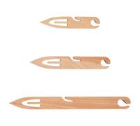 BENECREAT 3 Navetta per Tessitura in Legno di Faggio, Navette per Telaio da Maglia, Strumenti per Telaio da Maglia Fatti A Mano per Arazzi, Accessori per Tessitura Fai da Te, Appuntito