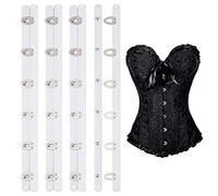 BENECREAT 30,5 cm molla in acciaio corsetto buscs, 4 paia di corsetti con chiusura a gancio e occhio per cucito e chiusura di corsetti da donna, senza spalline