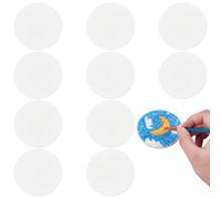 BENECREAT 30 pezzo di Carta per Pittura In Schiuma, Carta In Schiuma Rotonda Da 66mm con Texture Gonfia, Texture Vuota Magica per Dipingere, Pittura Acrilica 3D Fai Da Te