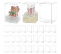 BENECREAT 30 pz Scatola Portaconfetti Trasparente, Scatola Regalo In Plastica Da 10x10x15cm, Dolcetti per La Festa, Confezione Regalo per Festa Della Mamma, Anniversario e Festival