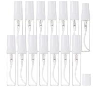 BENECREAT 30 X 5 Ml/0,34 Fl. Oz Piccole Bottiglie Di Profumo in Vetro Trasparente per Campioni Di Profumo Con Tappo Antipolvere in Plastica, Bottiglie Di Profumo Portatili in Vetro