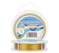 BENECREAT 30m 0.5mm Filo di Acciaio Inossidabile (Oro) 7 Fili Intrecciati Cavo Metallico Accessori per Artigianato per la Progettazione di Bigiotteria