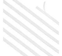 BENECREAT 5.5M Rotolo di Perle Autoadesive, 5 File di Nastro di Perle Bianche per Artigianato Fai Da Te, Matrimonio, Festa di Compleanno, Decorazione, 14.5x3.5mm