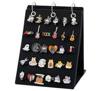 BENECREAT 5 pz. Pagine di Visualizzazione per Spille In Feltro di Lana, Espositore per Spille Nero A 3 anello per Conservare La Collezione di Spille, Decorazione per Esposizione Spille per, 26.5x20cm