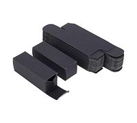 BENECREAT 50 Pack Scatola per Rossetti in Carta Kraft 8.6x2.8x2.8cm Scatole da Regalo per Festival Rettangolari per Pacchetto Rossetto, Nero