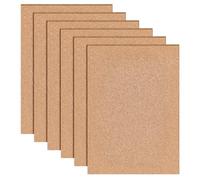 BENECREAT 6 Foglio di Sughero Autoadesivo Da 29.7x21cm, Fogli di Supporto In Sughero Isolante Da 7mm di Spessore per Decorazioni Murali, Forniture Artigianali Fai Da Te per Feste di Matrimonio
