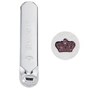 BENECREAT 6mm(Corona) Strumento per Timbratura di Disegno Sigillo in Metallo Punzonatura Timbri Modello Timbratura Capezzoli su Dioielli in Metallo Legno e Pelle