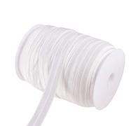 BENECREAT 75m 15mm Nastro Pieghevole Elastico Bianco Nylon Elastico Corda Elastica Alta Elastica per Cucito e Artigianato