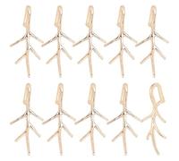 BENECREAT 8 pz. Ciondolo In Ottone con Clip, Fermaglio A Clip con Cauzione per Piccozza con Ramo D'Oro, Gancio A Scatto per Ganci A Pizzico per Collana, Ciondolo, Braccialetto, Creazione di Gioielli