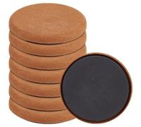 BENECREAT 8 pz Feltrini Antiscivolo Rotondi per Mobili, Cuscinetti Protettivi per Pavimenti Riutilizzabili Da 9cm per Proteggere Il Legno Duro, Pavimenti In Piastrelle O Laminato Da Zero