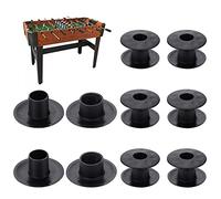 BENECREAT 8 Set di Boccole per Biliardino da Tavolo, Aste Portanti da Calcio Nere per Biliardino Standard Parti di Ricambio per Biliardino, 2 pc/Set