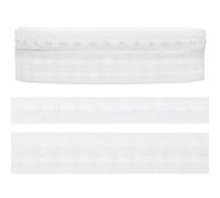 BENECREAT 9.1 m Paio di Nastri con Ganci e Occhielli A Due File, Nastro con Gancio In Acciaio Inossidabile Bianco Largo 42mm per Costumi Da Sposa, Corsetto, Reggiseno, Cucito Artigianale