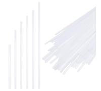 BENECREAT 90 rotolo di Disossamento In Plastica, 6mm 6 Stili PP Bianco Fettuccia Stecca per Abito Da Sposa, Accessori per Cucire Reggiseni Lingerie, 15~30cm