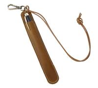 BENECREAT Astuccio in Pelle per Penne da 26 cm, Astuccio per una Sola Penna con Cordino e Gancio per Chiavi, ideale per l'ufficio e i viaggi