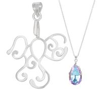 BENECREAT Ciondolo Artiglio Irregolare in Argento Sterling 925 Impostazione Cabochon Adatta a Diverse Forme di Pietre Preziose per Gioielleria