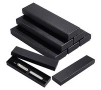 BENECREAT Confezione Regalo con Penna Vuota Nera Da 18 pezzo, Confezione Regalo con Penna A Sfera con Penna A Cuscino, Espositore per Presentazione, Portagioie In Cartone, per Articoli per Ufficio