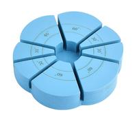 BENECREAT Dima per Vetrate Colorate In Legno di Pino Regolabile Da 30° e 60°, Strumento per Saldatura In Vetro Blu 3D per Progetti di Vetrate Colorate e Creazioni Artistiche, Slot: 4.5~5mm