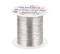 BENECREAT Filo d'argento resistente all'ossidazione, 0,3 mm, 150 m, per perline e altri gioielli artigianali