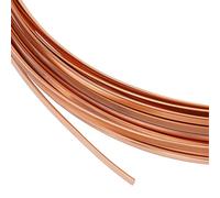 BENECREAT Filo di Rame Piatto Da 6 m, Filo per Gioielli Piatto Da 1.5mm di Larghezza, Resistente All'Ossidazione, per La Creazione di Gioielli Fai Da Te