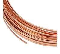 BENECREAT Filo di Rame Puro Piatto Da 6m, Filo per Castone Piatto Largo 1mm,Filo per Gioielli Resistente All'Ossidazione per La Creazione di Gioielli Fai Da Te