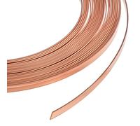 BENECREAT Filo di Rame Puro Piatto Da 6m, Filo per Castone Piatto Largo 2.5mm,Filo per Gioielli Resistente All'Ossidazione per La Creazione di Gioielli Fai Da Te