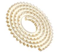 BENECREAT Guida per router da 2m, Striscia di profilatura per la lavorazione del legno per la realizzazione di modelli curvi in legno, armadi, bordi di tavoli(giallo dorato chiaro)