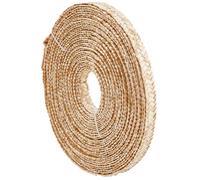 BENECREAT Nastro di Paglia di Grano Da 12m per Realizzare Cappelli, Nastro di Paglia di Iuta Largo 19mm per Realizzare Cappelli, Accessori Fai Da Te, Color Mandorla Sbollentata