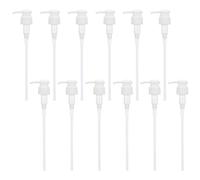 BENECREAT Pompe Dosatrici in Plastica Bianca da 12 pz, 24/410 Pompa Dispenser Universale per Sapone, Pompa di Ricambio Rotonda per L'Erogazione di Liquidi