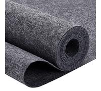 BENECREAT Rotoli di Feltro in Tessuto Non Tessuto - 3 m x 40 cm, Spessore 1 mm, Grigio Scuro - Poliestere per Artigianato, Trapuntatura, Cucito, Indumenti