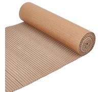 BENECREAT Rotolo di Cartone Ondulato Marrone Monofacciale Da 2 m X 30cm, Carta Da Regalo Ondulata per Imballaggio, Conservazione, Diy Artigianato, Spedizione, 2.5mm di Spessore