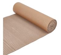 BENECREAT Rotolo di Cartone Ondulato Marrone Monofacciale Da 5 m X 35cm, Carta Da Regalo Ondulata per Imballaggio, Conservazione, Diy Artigianato, Spedizione, 2.5mm di Spessore