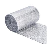 BENECREAT Rotolo Isolamento Riflettente 5Mx40cm, Nastri Adesivi A Doppia Bolla Da 2mm di Spessore per Finestre, Soffitte, Pareti, Porte Del Garage, Scudo A Bolle In Foglio di Alluminio