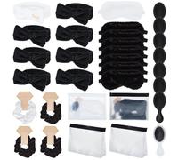 BENECREAT Set da 40 Pezzi di Bomboniere per Addio al Nubilato, Kit per Feste Spa con Sacchetti in PEVA per Feste di Addio al Nubilato e Addio al Nubilato (Bianco & Nero)
