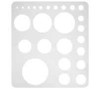 BENECREAT Stencil A Forma di Cerchio In Metallo, Stencil di Forme In Acciaio Inossidabile 304, Modelli di Disegno per La Redazione, Strumento Architetto, Schizzi Dipinti