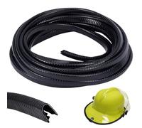 BENECREAT Striscia di Protezione per Casco Da 6 m con Tesa Intera, Striscia di Protezione In PVC per La Protezione Del Bordo Della Tesa Completa per Rafforzare La Protezione Del Casco, Nero