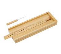 BENECREAT Strumenti per La Rilegatura di Libri In Bambù, Supporto per Rilegatura Libri con Punteruolo, Spaziatura Fori 5mm per Lavori Fai Da Te, Taccuino, Riviste, Pianificatori